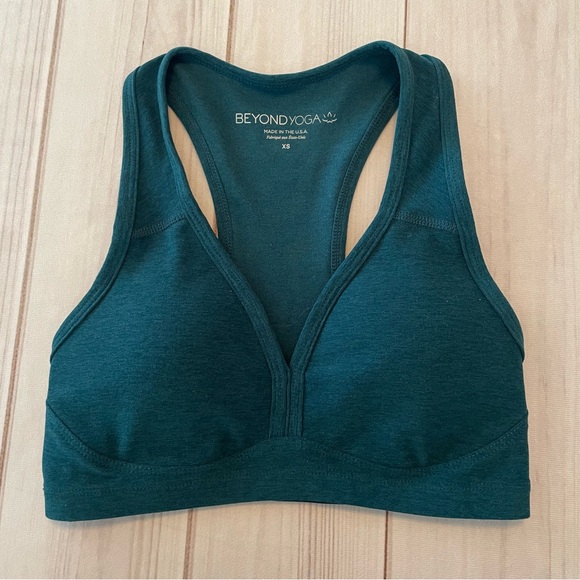 Beyond Yoga Other - Beyond Yoga Lift Your Spirits Sports Bra Women's XS Teal Blue Green Soft Stretch